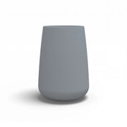 Vaso alto moderno di design Ø43 H75 in polimero grigio resistente per interno ed esterno - Made in Italy - Monacis