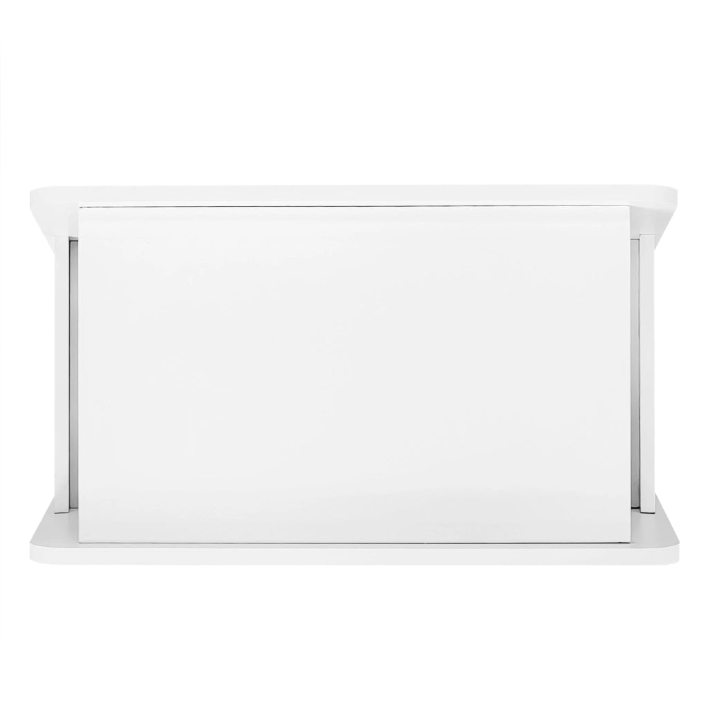 Credenza Moderna con Ruote ¨C MINIMAL ¨C Bianco, Legno, 81x33x51,5 cm