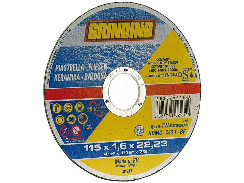 disco abrasivo piano per edlizia  ï mm. 230x1,9x22,23 cod:ferx.vit52637