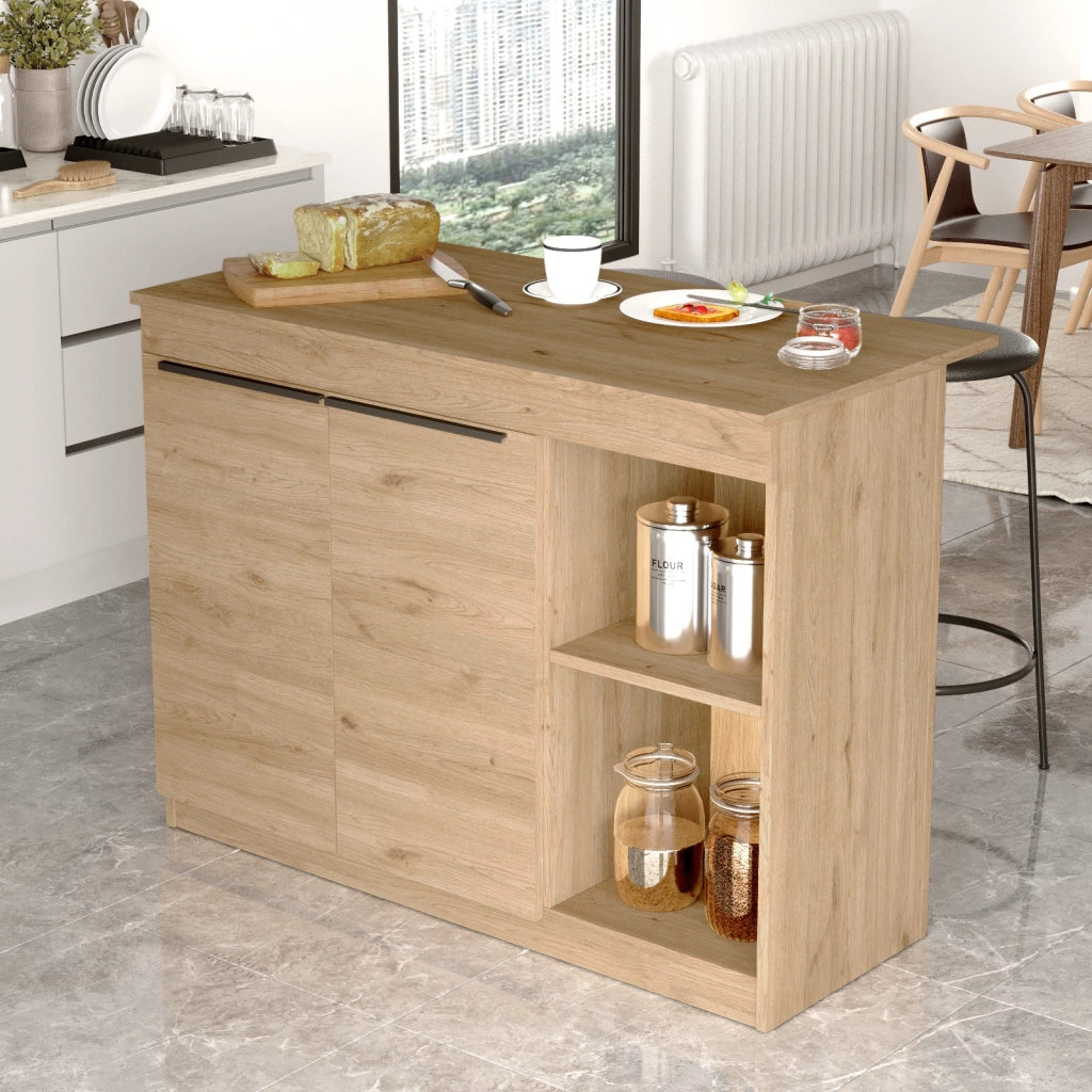 Tavolo da cucina in legno "Siven" - 120 x 60 x 88 cm - Marrone