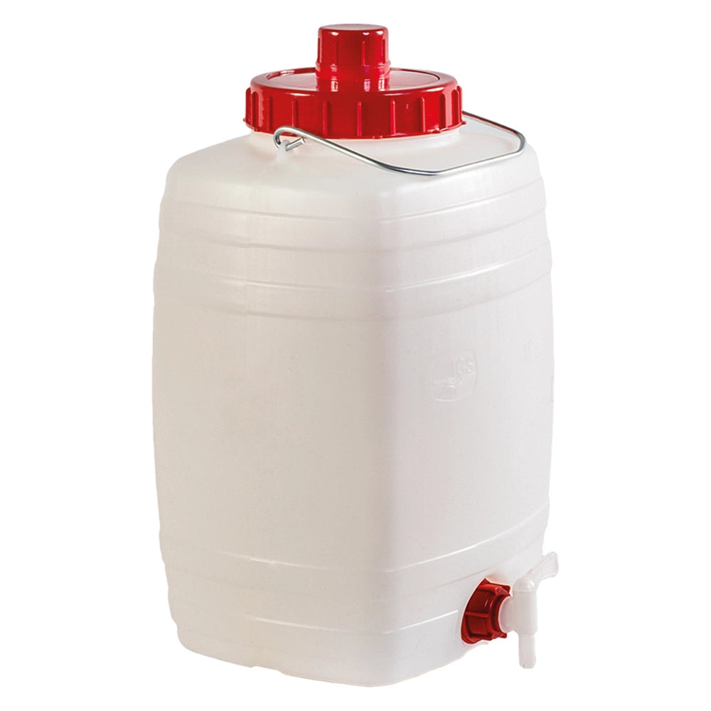 BIDONE PER ALIMENTI 'DEMETRA' Lt. 15 - cm 26 x 23 x h.42 (lxpxh) manico ferro  - ICS