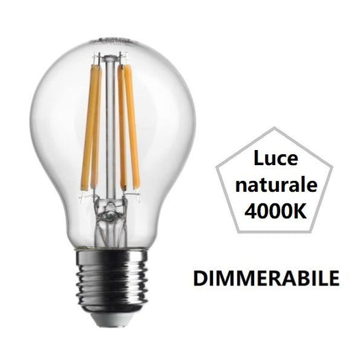 LAMPADINA GOCCIA A LED 11W LUCE NATURALE 4000K 1521 LUMEN E27 DIMMERABILE BOT