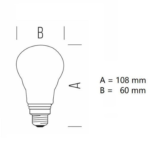 LAMPADINA GOCCIA A LED 11W LUCE NATURALE 4000K 1521 LUMEN E27 DIMMERABILE BOT