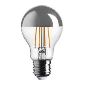 LAMPADINA GOCCIA CUPOLA ARGENTATA LED 7W LUCE CALDA 2700K 680LM E27 BOT