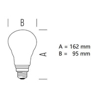 LAMPADINA GOCCIA A LED 22W LUCE NATURALE 4000K 3452 LUMEN E27 VETRO SATINATO BOT