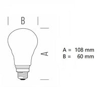 LAMPADINA GOCCIA CUPOLA ARGENTATA LED 7W LUCE CALDA 2700K 680LM E27 BOT