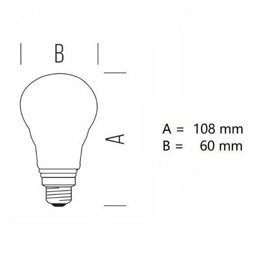 LAMPADINA GOCCIA CUPOLA ARGENTATA LED 7W LUCE CALDA 2700K 680LM E27 BOT