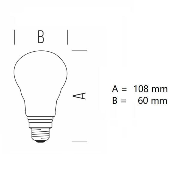 LAMPADINA GOCCIA CUPOLA ARGENTATA LED 7W LUCE CALDA 2700K 680LM E27 BOT