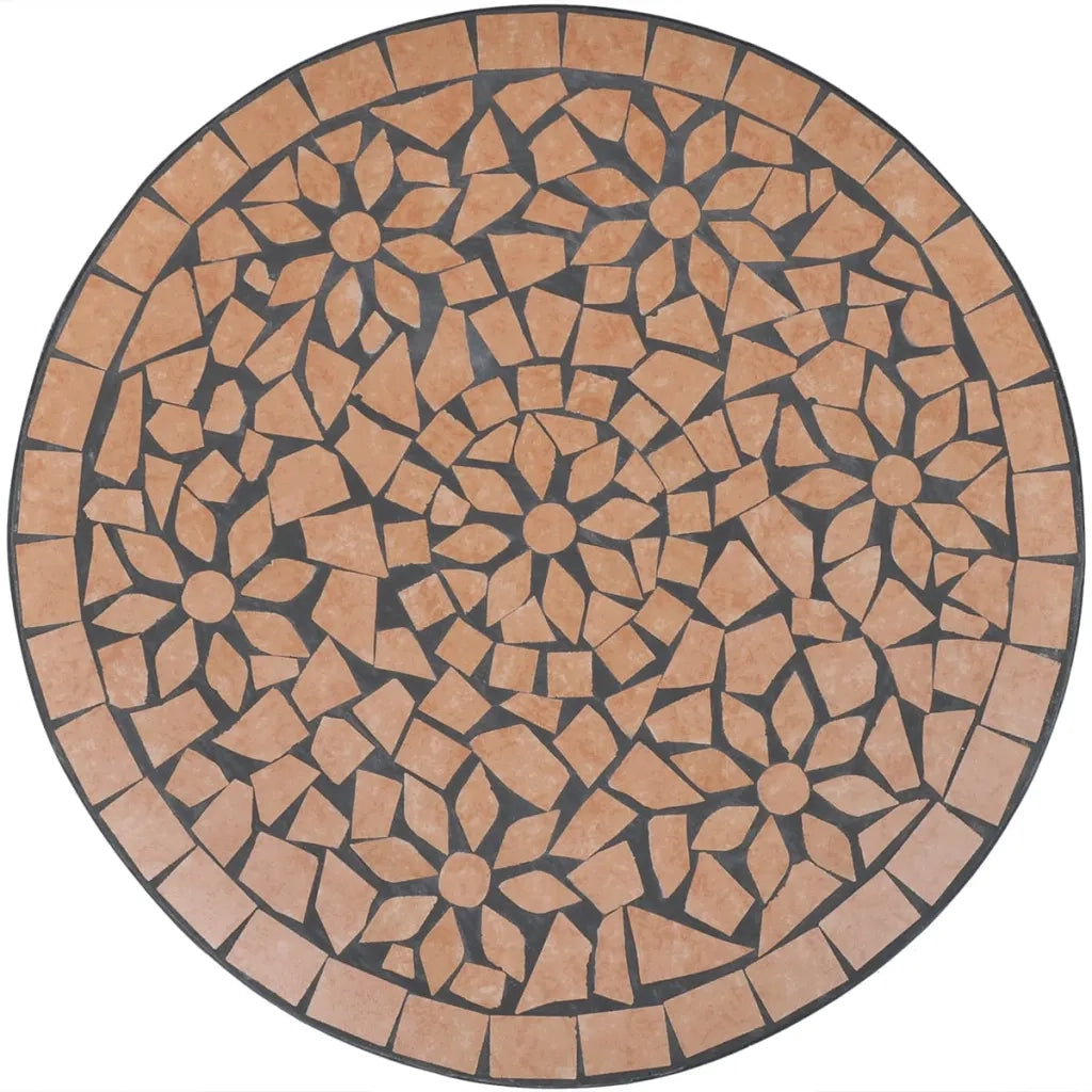 Tavolo da Bistrot Terracotta 60 cm a Mosaico 41528
