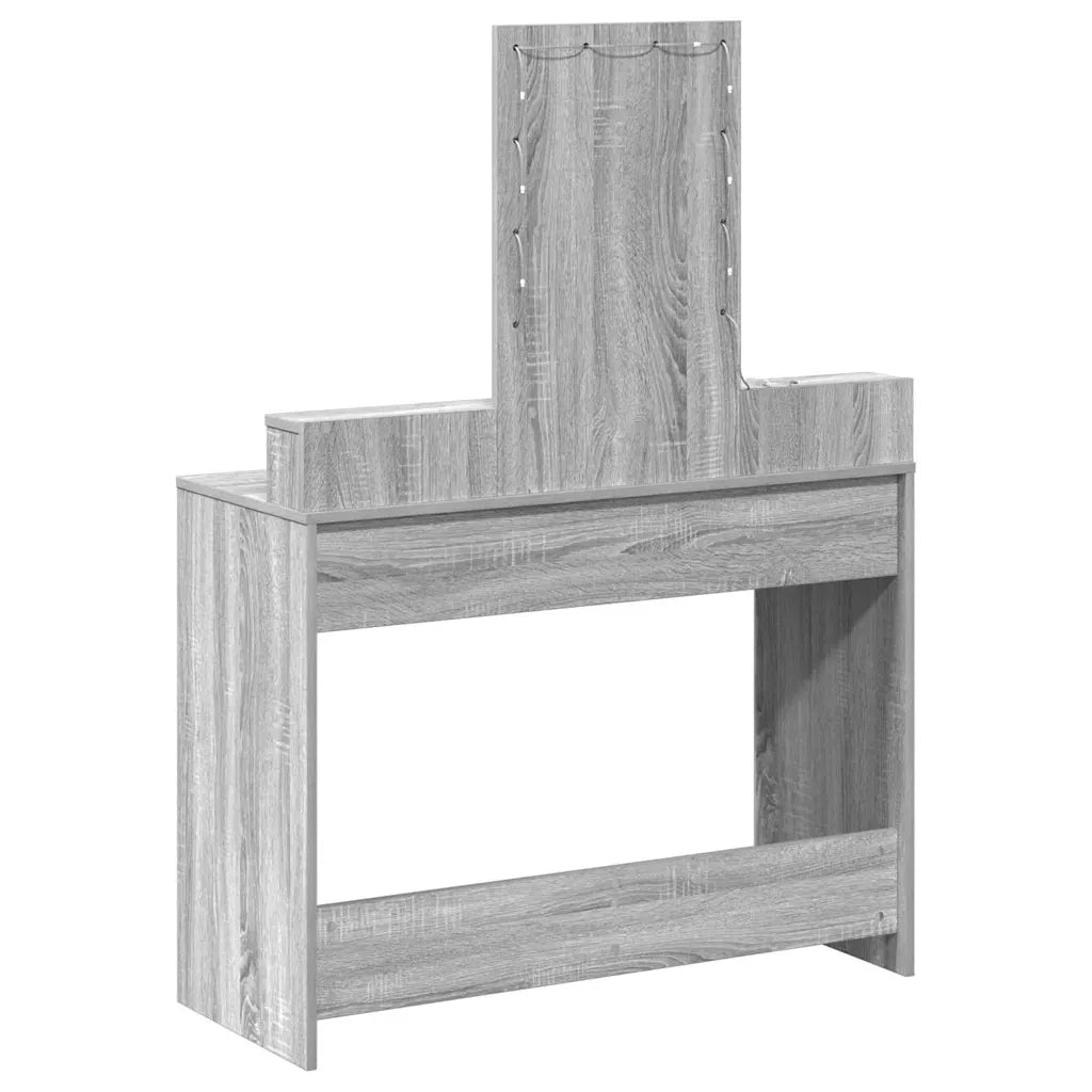Tavolo da Trucco Grigio 100 x 41 x 140 cm Legno ingegnerizzato 865177