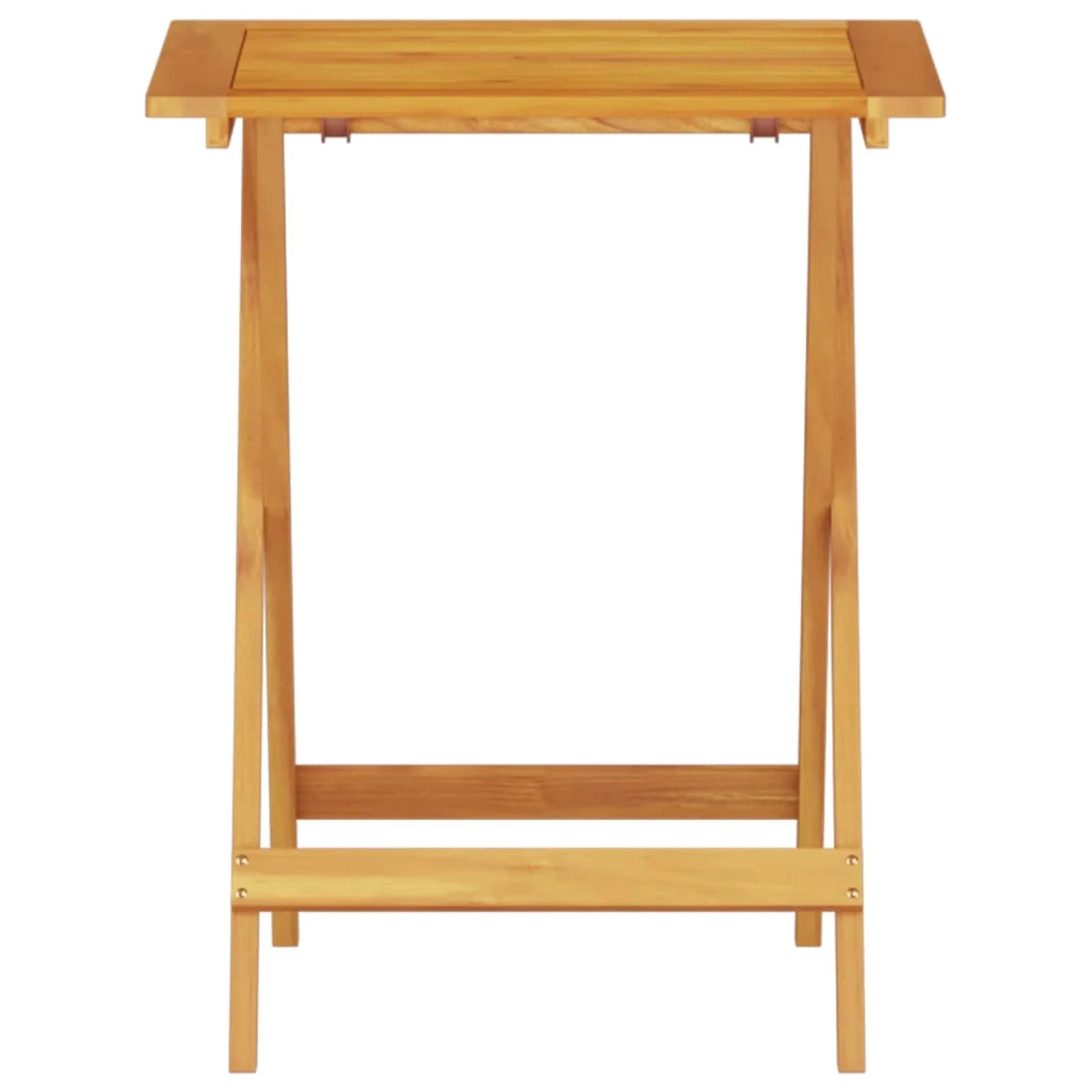 Set Bistro Pieghevole 3 pcs Marrone Legno di Acacia Massello 3375691