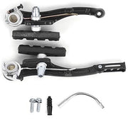 Set di freni a V per bicicletta in alluminio - 1/2 coppia - Nero - Adatto per biciclette da 24/26 pollici - Dimensioni 127 x 26 mm - Peso ridotto 185-360g - Freni