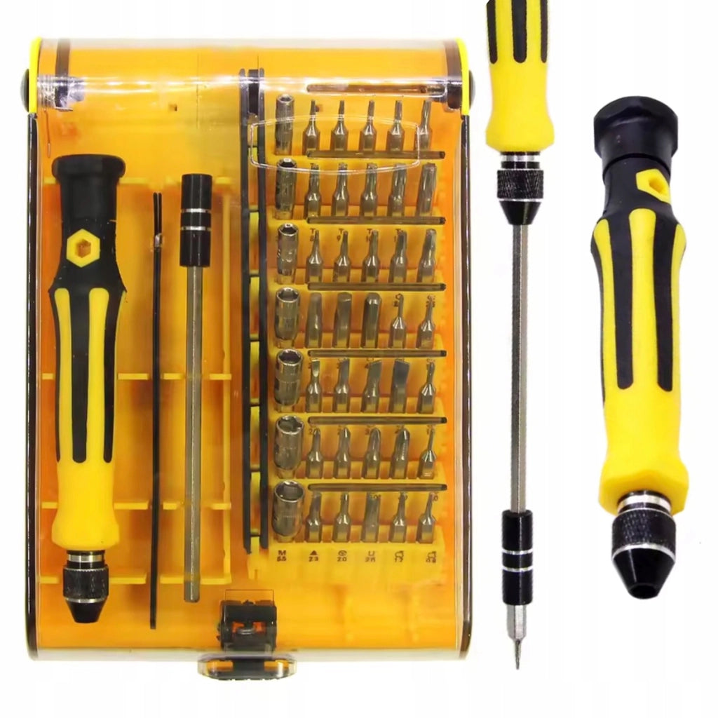 Set di Cacciaviti di Precisione ProFix MasterSet 45w1 – 45 Pezzi | Manico Antiscivolo, Punte Magnetiche, Estensione