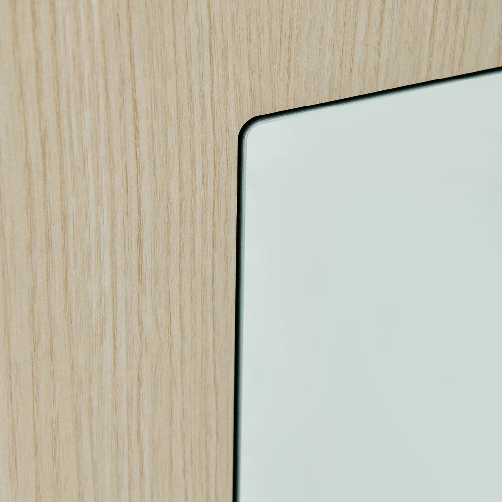 Armadio Appendiabiti con Specchio e Panca - Set per Ingresso in MDF Colore Legno con Appendini e Scaffali