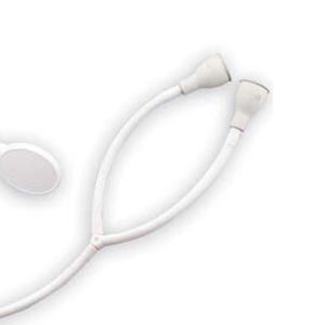 Doccia per parrucchiera con flessibile in pvc bianco a 2 vie