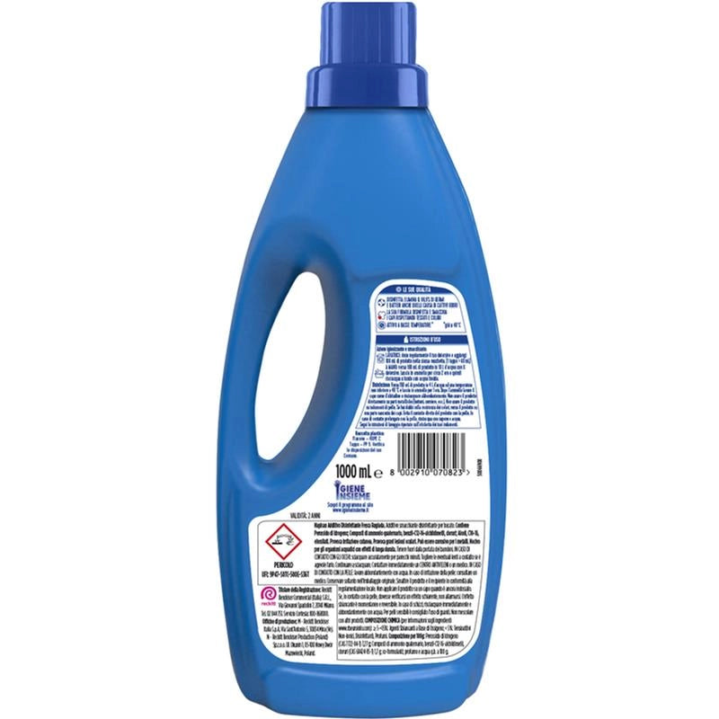 NAPISAN ADDITIVO DISINFETTANTE LIQUIDO FRAGRANZA FRESCA RUGIADA 1L