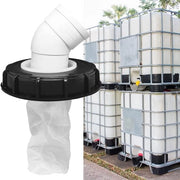 Tappo per IBC con angolo di 45°, filtro per acqua di pioggia in nylon per contenitori IBC da 1.000 litri, filtro rimovibile con facile pulizia
