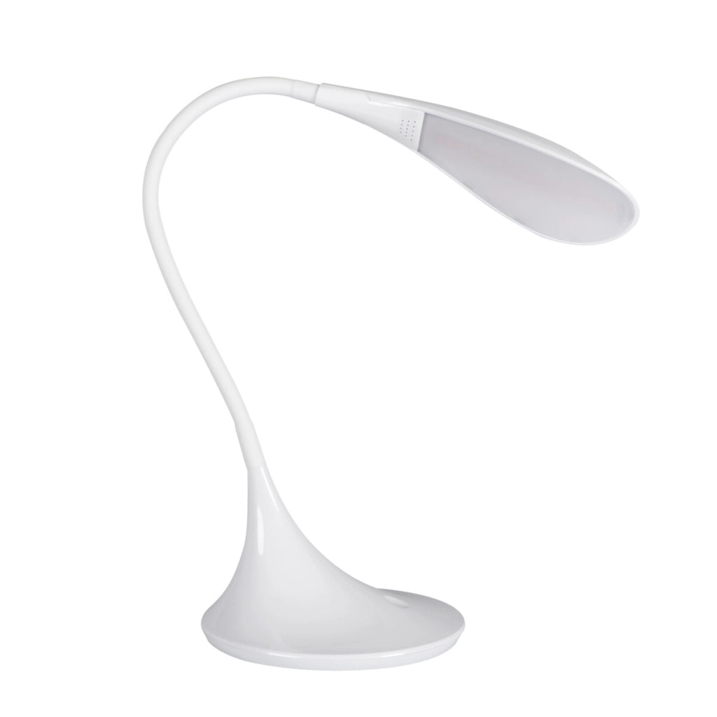 Lampada da scrivania LED flessibile bianca Kanlux FRANCO II