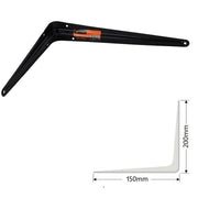 Trade Shop - Staffe Angolari 2pz Supporto Staffa Angolare Reggimensole Angolo 90° 150x200mm -