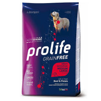 Prolife Dog Grainfree Sensitive Adult Medium Large Manzo e Patate 10kg
