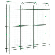Traliccio da giardino regolabile a forma di U per piante rampicanti 181 x 31 x 182,5 cm acciaio verde 02_0056679
