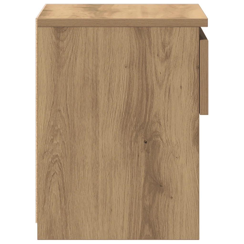 vidaXL Comodino Rovere Artigianale 40x30x39 cm in Legno Multistrato