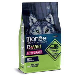 Monge Dog Bwild Low Grain Adult All Breeds Cinghiale 12kg