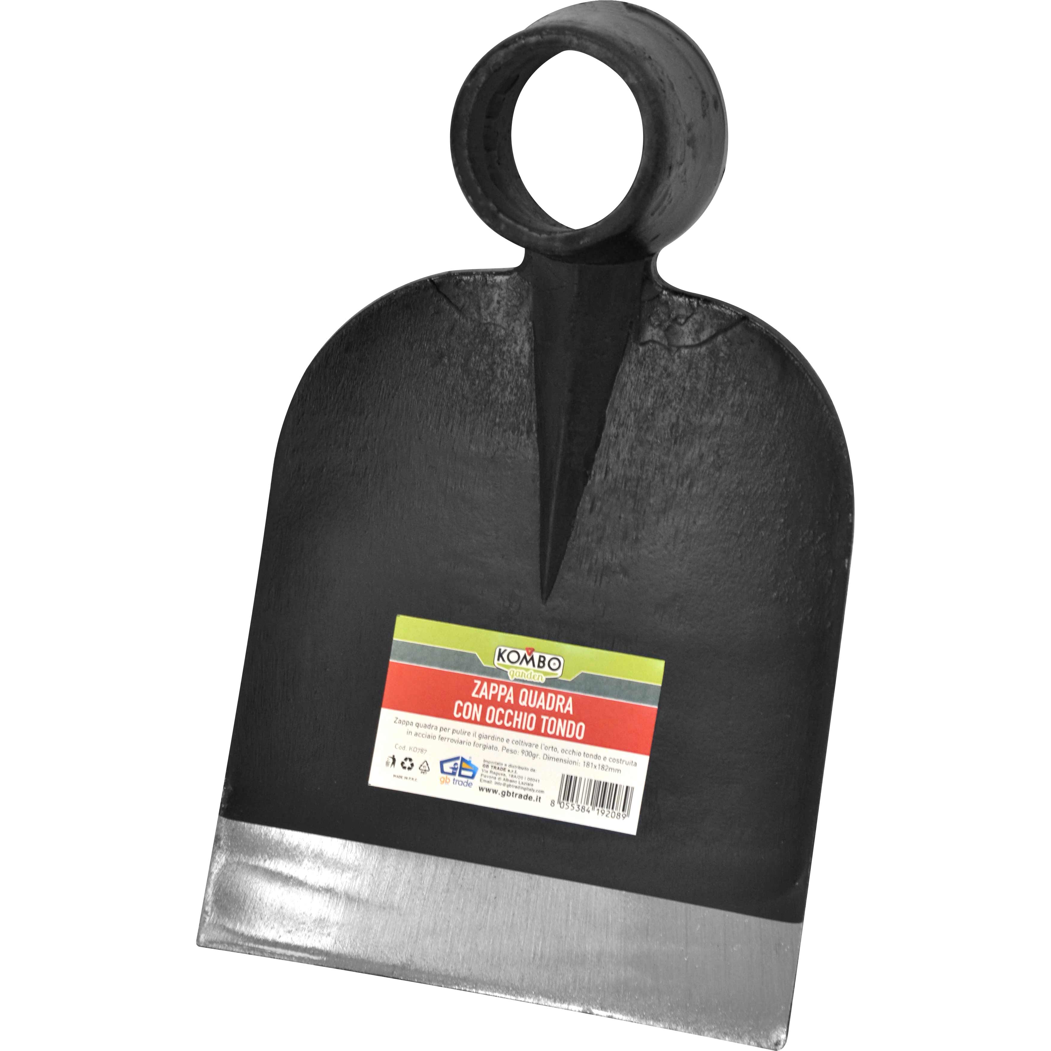 Zappa da orto occhio tondo in acciaio forgiato