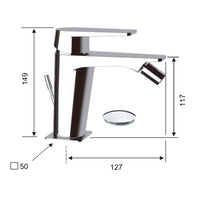 Rubinetto bidet con eratore regolabile con o senza scarico - serie dream