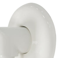 Angolo con rosone per saliscendi bianco