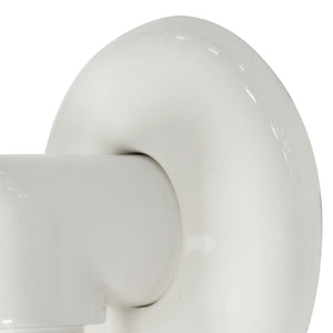 Angolo con rosone per saliscendi bianco