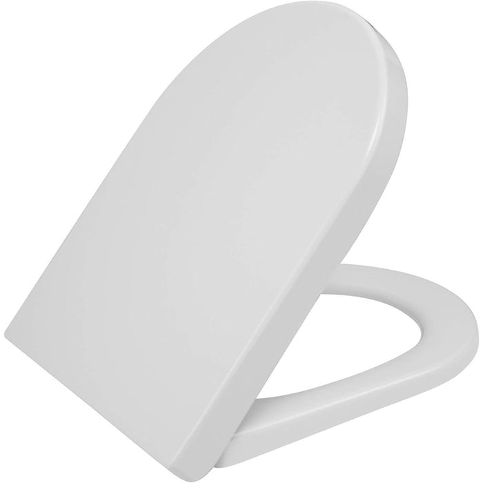 Ssww sedile wc a forma di d con meccanismo di chiusura soft-clos