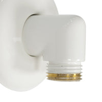 Angolo con rosone per saliscendi bianco