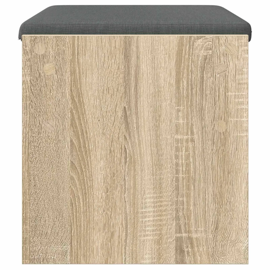 Panca per ingresso con cuscino Rovere Sonoma 63 x 38 x 40 cm