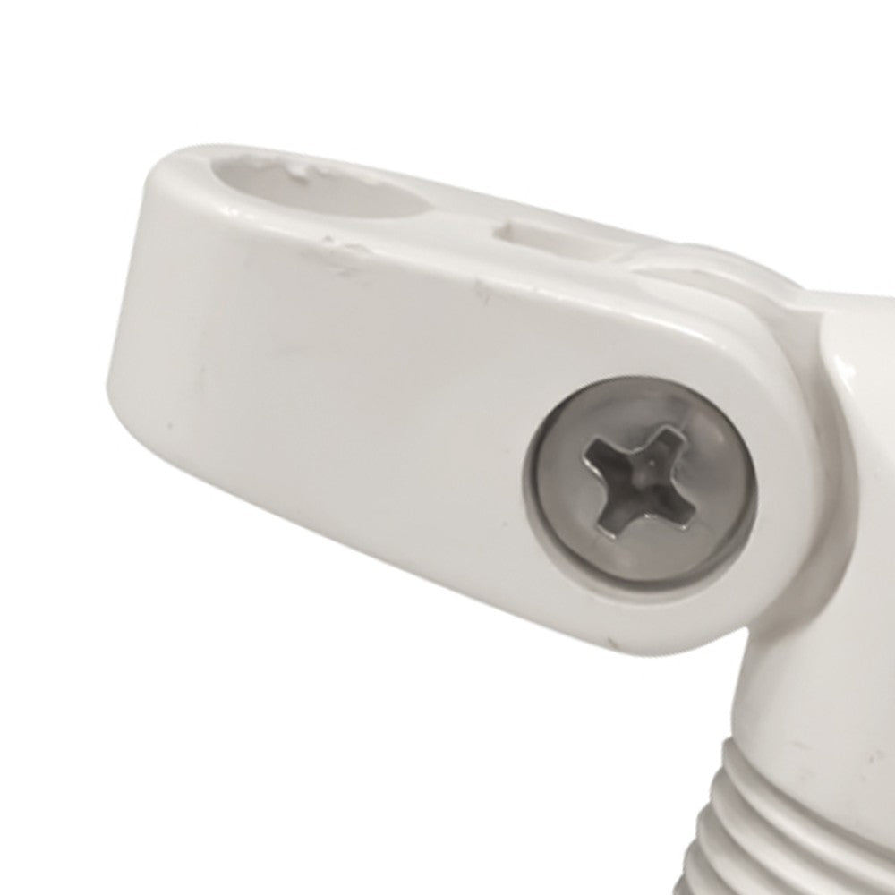 Snodo bianco per saliscendi asta tonda