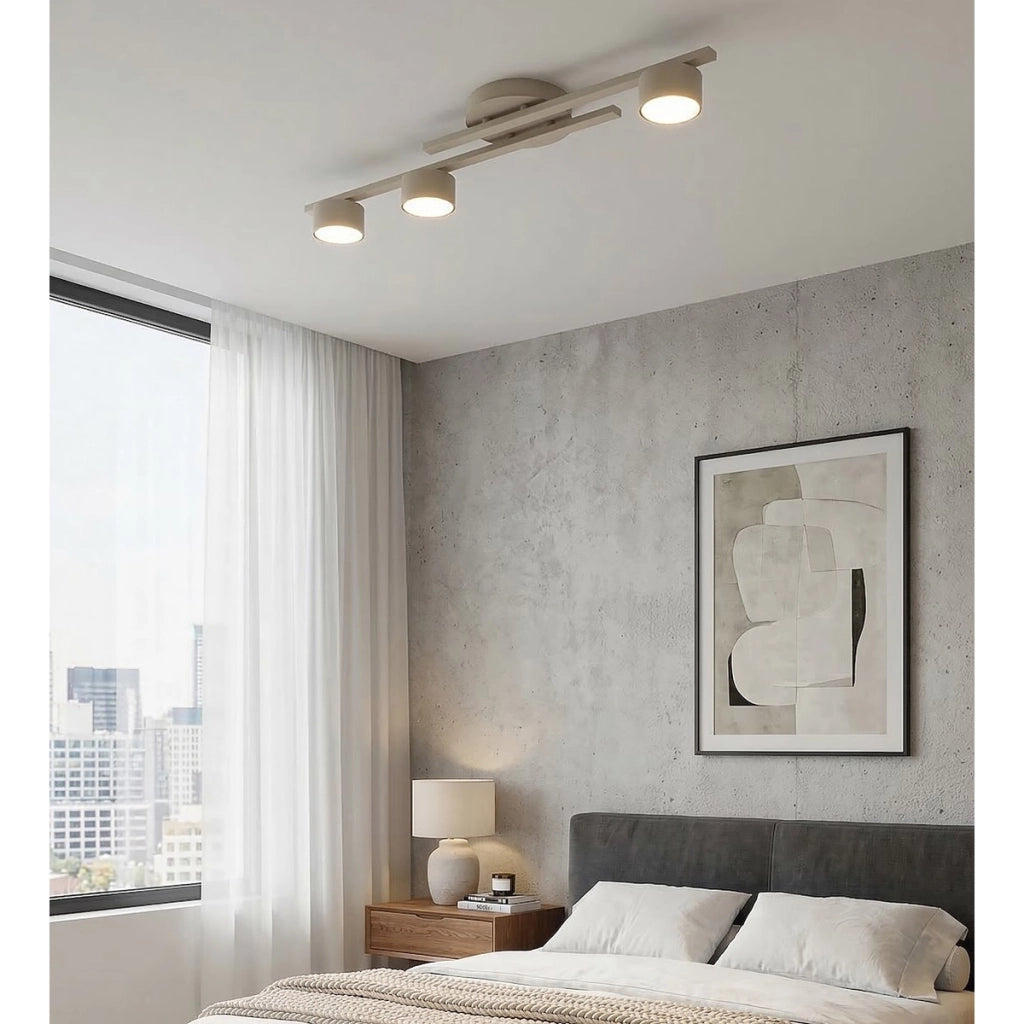 Lampada da soffitto FRAGMENT in acciaio beige