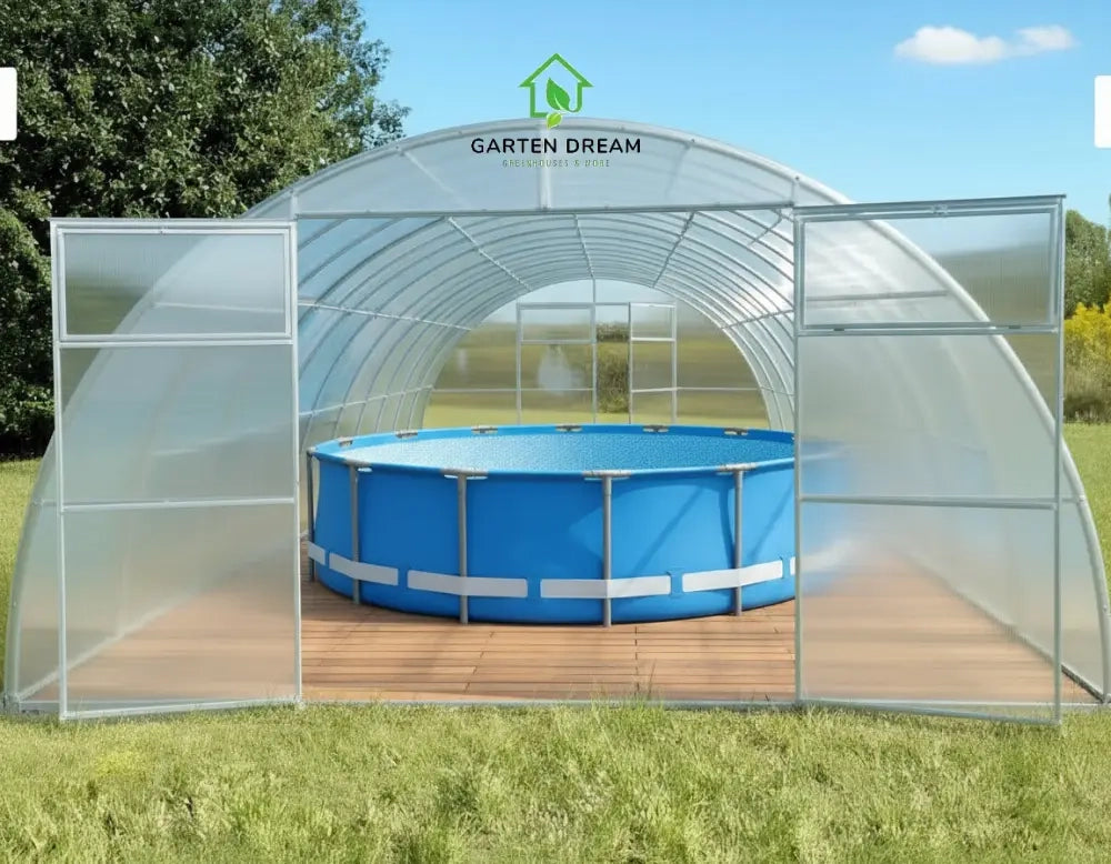 Copertura per Piscina Garten Dream SERENA 4x6 m con Policarbonato 4 mm