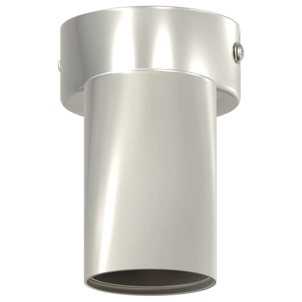 Faretto da soffitto moderno orientabile 26,5 x 26 x 11,5 cm interno chic finitura in metallo nichel opaco 02_0058296