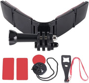 Montante universale per casco - Supporto per casco universale - Montante per casco - Adattatore per casco - Montante per camera d'azione - Montante per motocicletta - Montante per casco universale per motocicletta