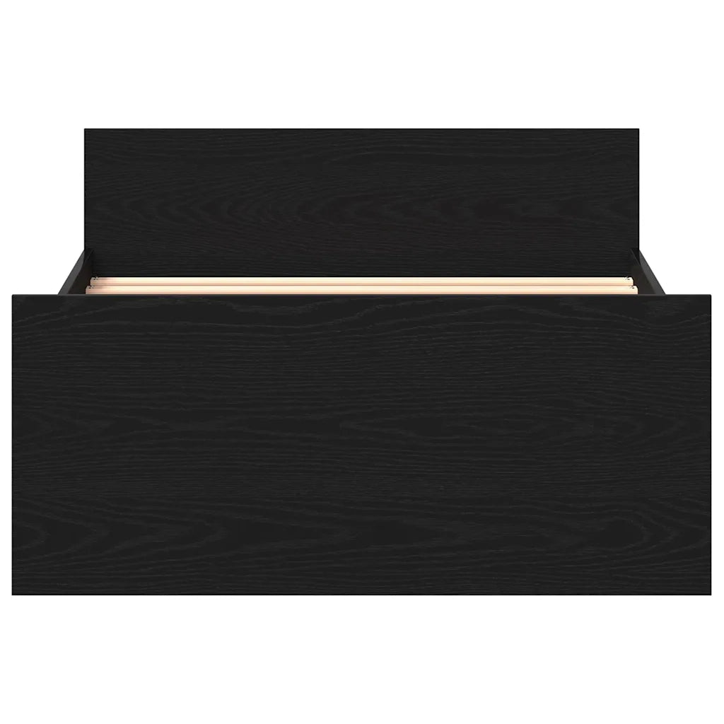 Giroletto senza Materasso Rovere Nero 100x200 cm in Truciolato 862366