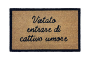 Zerbino Ingresso Casa In Fibra Di Cocco Con Base In Pvc  Dis1VietatoEntrare