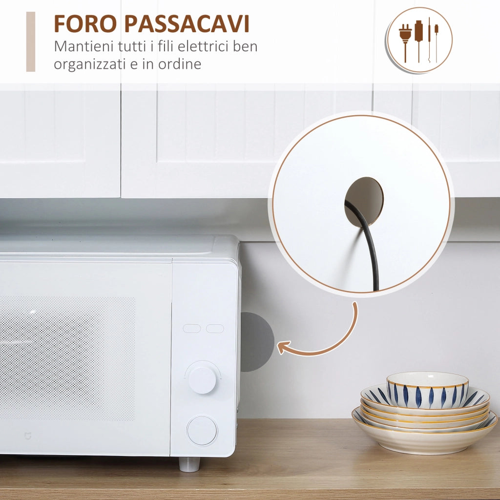 Armadio Cucina con Cassetti ¨C Zephmum ¨C Bianco 101x39x180cm