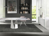 Credenza legno bianco e vetro temperato