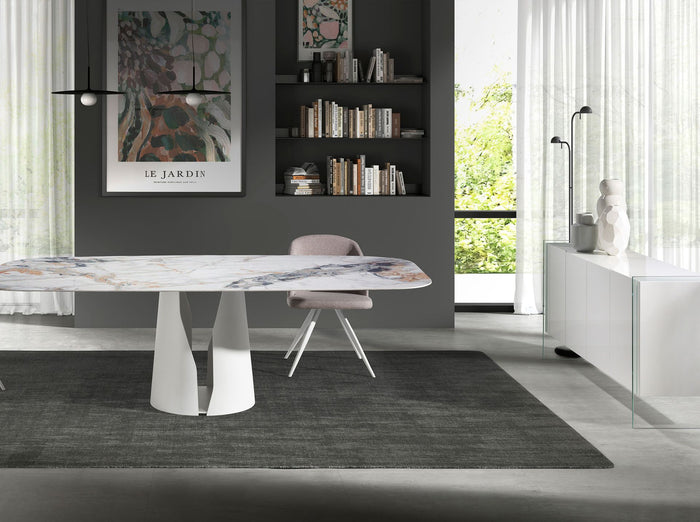 Credenza legno bianco e vetro temperato