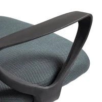 Sedia da Ufficio Ergonomica con Braccioli e Poggiapiedi Regolabile Rete Traspirante, Grigio