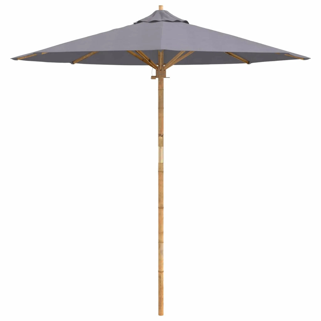 Ombrello da giardino Grigio scuro Ø 217 x 230 cm Bambù 4108086
