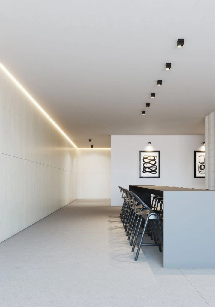 Applique LED Orientabile Rubyc Surface 14W 40° Switch CCT 2700K/3200K/4000K Dimmerabile TRIAC Nero Opaco - Beneito & Faure