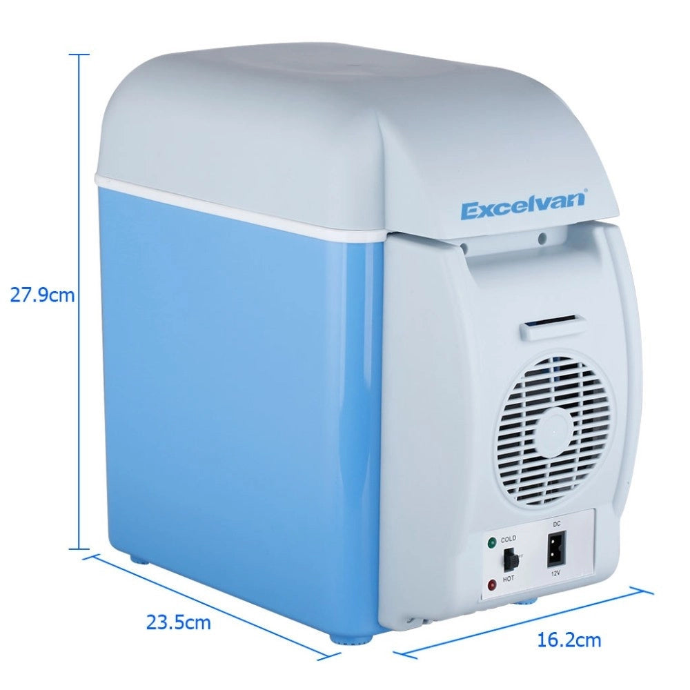 Trade Shop - Mini Frigorifero Frigo Portatile 7,5 Litri 12v Scaldavivande Auto Barca Camper -