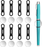 Set di tenere a posto magnetico per ufficio e frigorifero - 8 pezzi - nero - accessori per quaderno e whiteboard