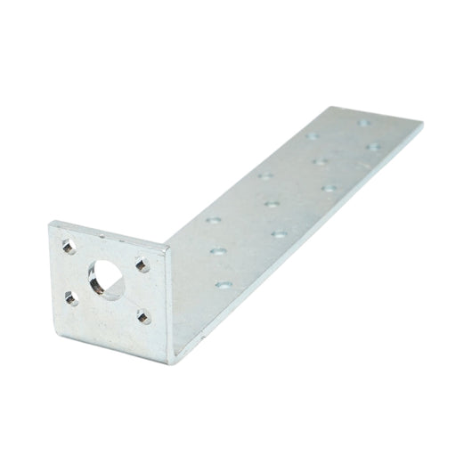 Ancoraggio tipo L 200x40x40mm, spessore 4mm, acciaio zincato